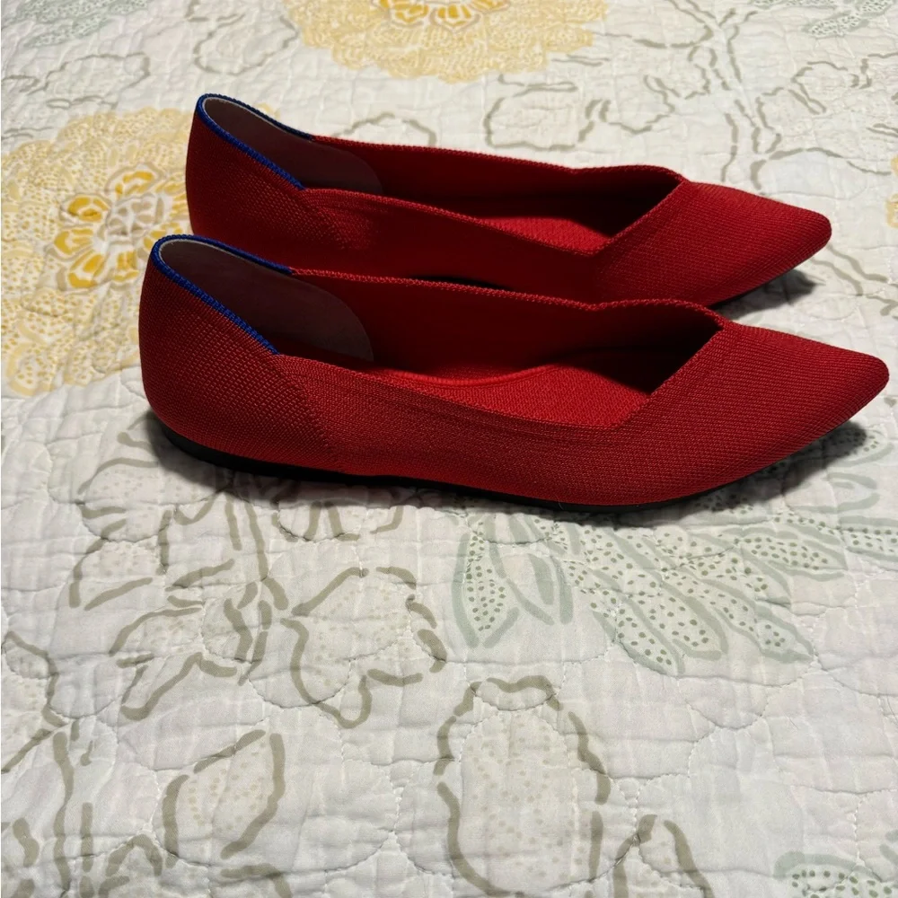 Rothy’s “The Point” Size 9.5, Red - Picture 3 of 5